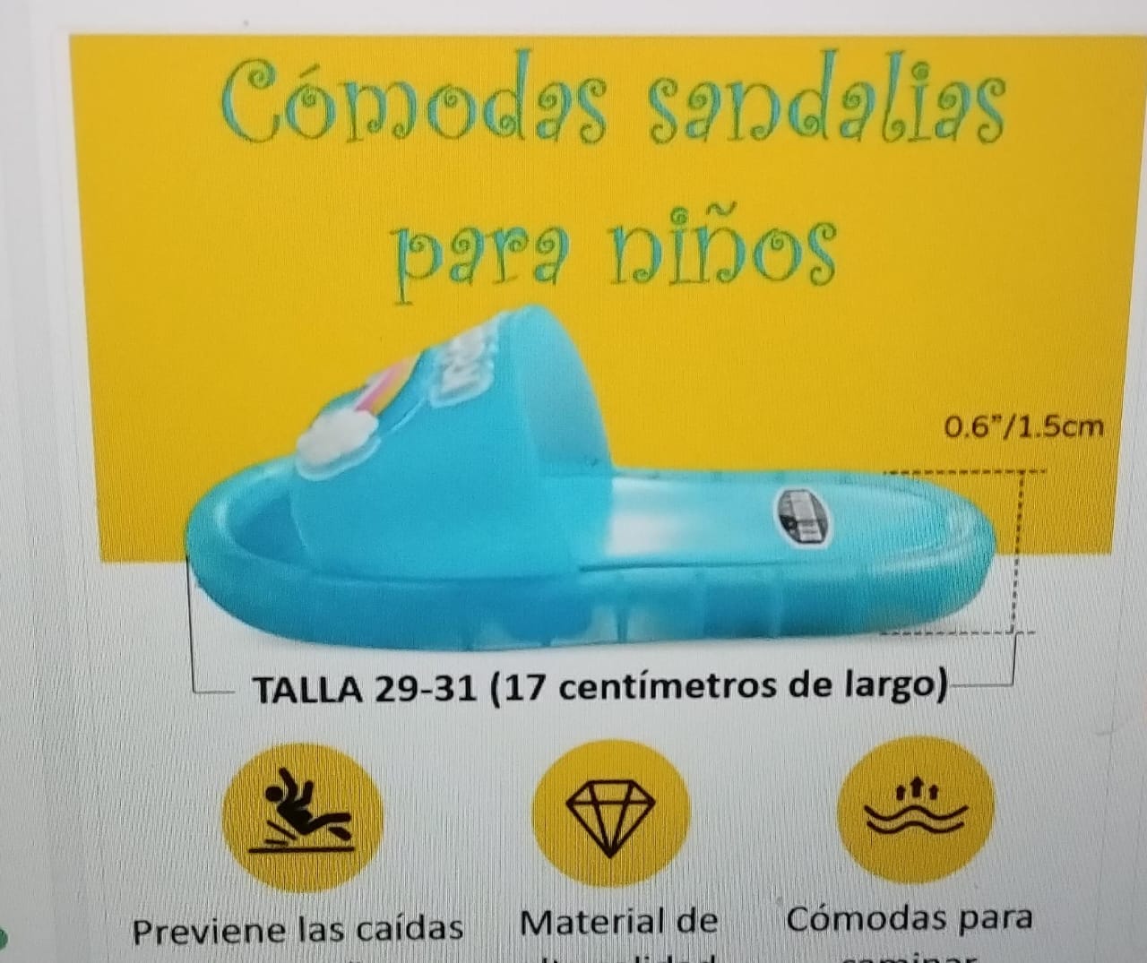 Sandalias Antideslizantes Para Niños